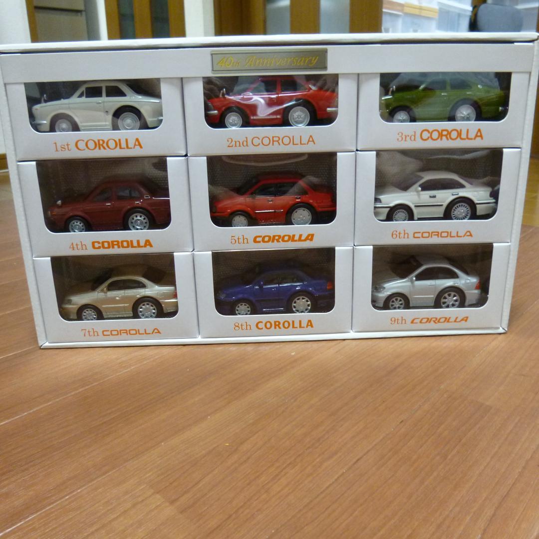 美品 カローラ 40th Anniversary プルバックカー 9台セット