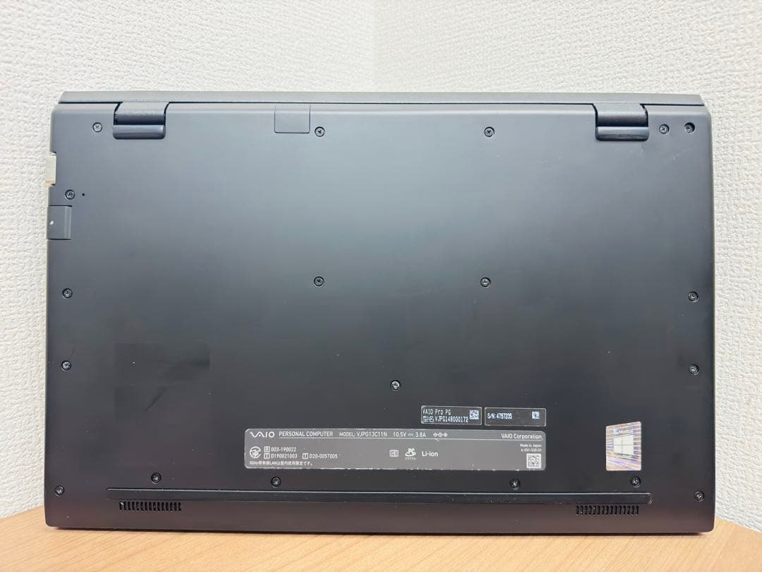 【美品】【バッテリー良好】 VAIO PRO PG i5第10世代 16GB