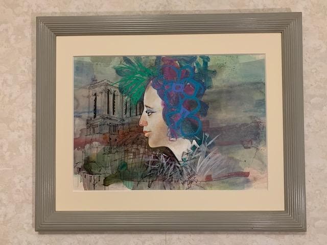 大幅値下げ❣️物故作家・納 健❣️うろこ美術館グランプリ受賞◆大判水彩画