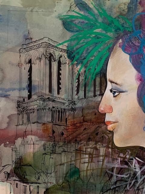 大幅値下げ❣️物故作家・納 健❣️うろこ美術館グランプリ受賞◆大判水彩画