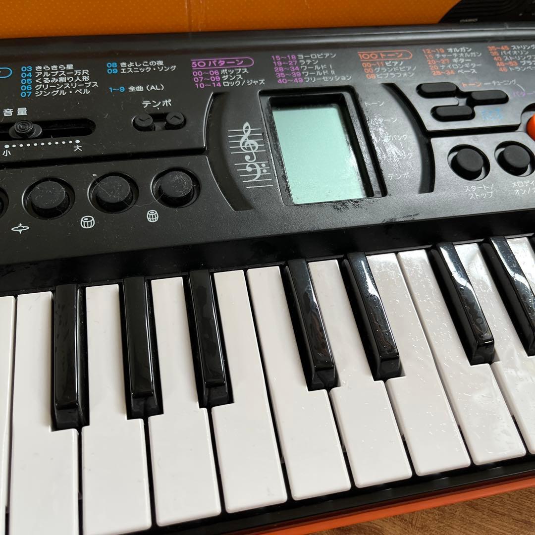 美品　アダプター付　動作確認済　CASIO SA-76 ミニキーボード