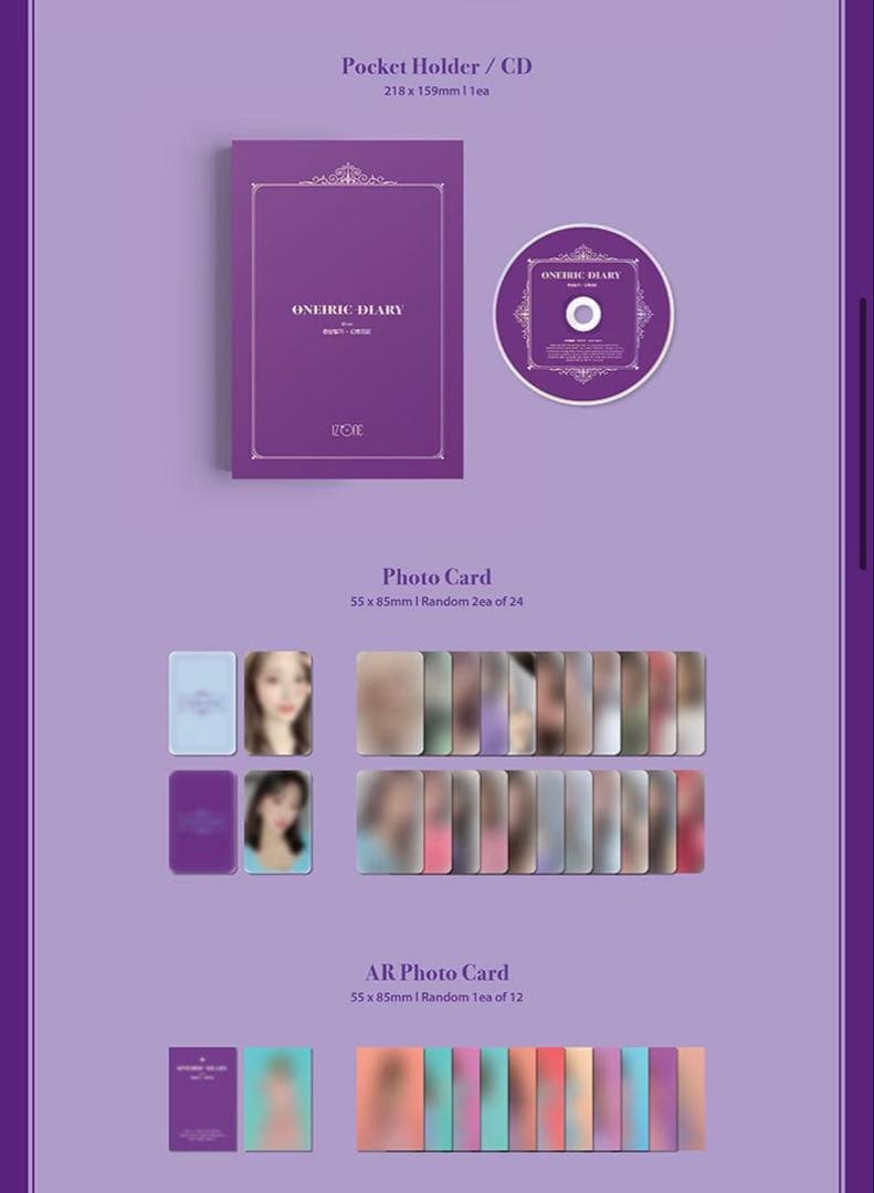 IZ*ONE ONEIRIC DIARY 全３形態