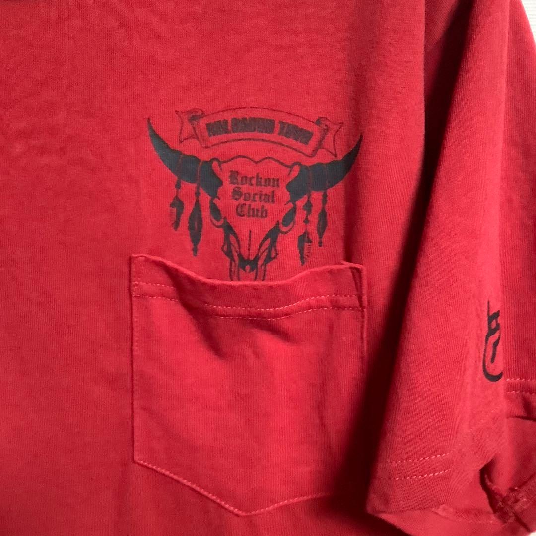 Rockon Social Club 赤 Tシャツ　M 成田昭次