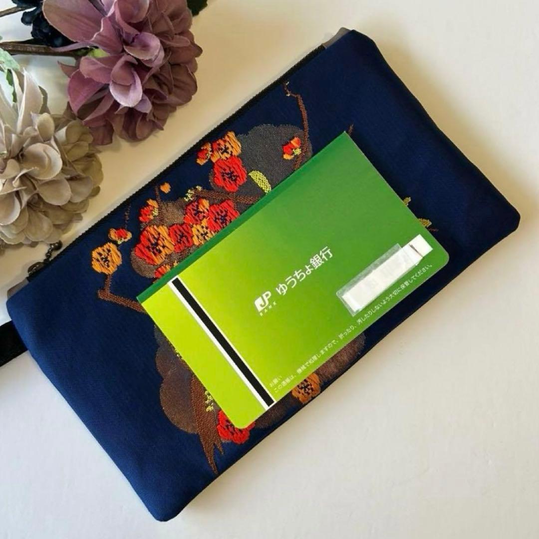 帯リメイク バッグポーチセット 785.712 サコッシュ　ファスナーポーチ