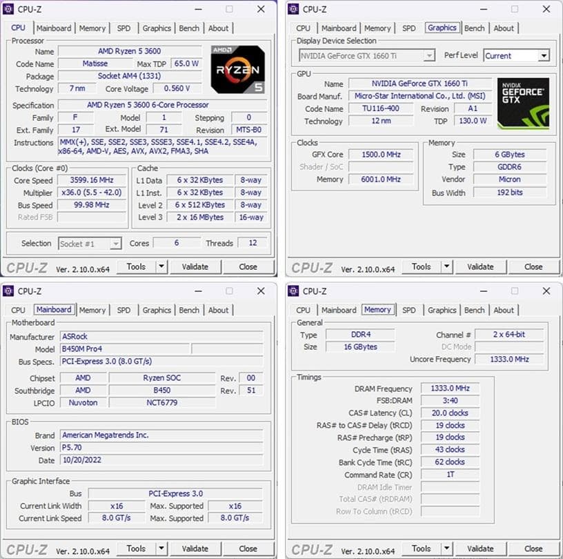 ゲーミングPC/R5 3600/GTX1660Ti/16G/新品SSD512GB