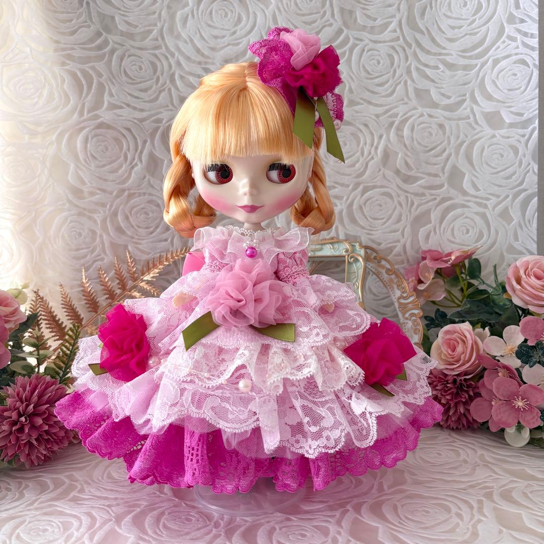 ローズガーデンのプリンセスドレス（ドールドレス・ハンドメイド）