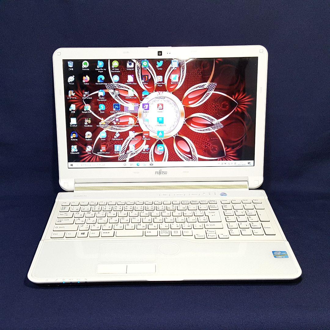Win11/新品SSD480G/高速メモリ8GB/WEBカメラ/LIFEBOOK