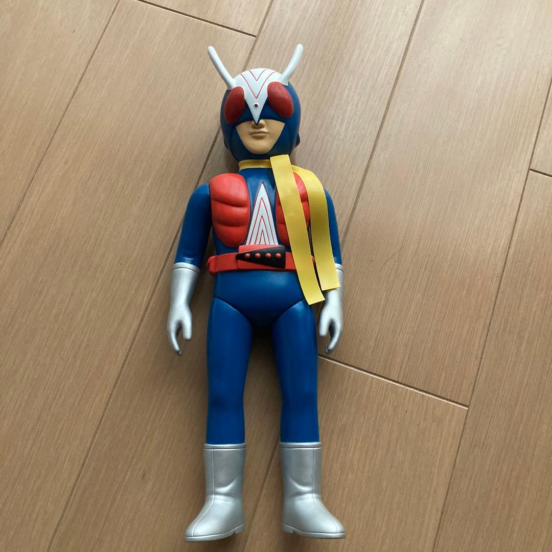 ライダーマン　当時物風　ソフビ　フィギュア