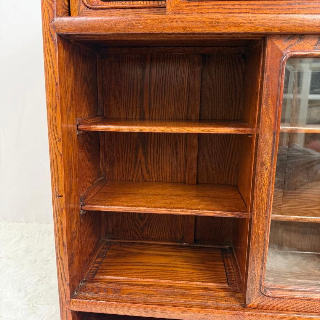 【高級】茶箪笥 欅 昭和レトロ 茶棚 和家具 収納家具 飾り棚　822-6