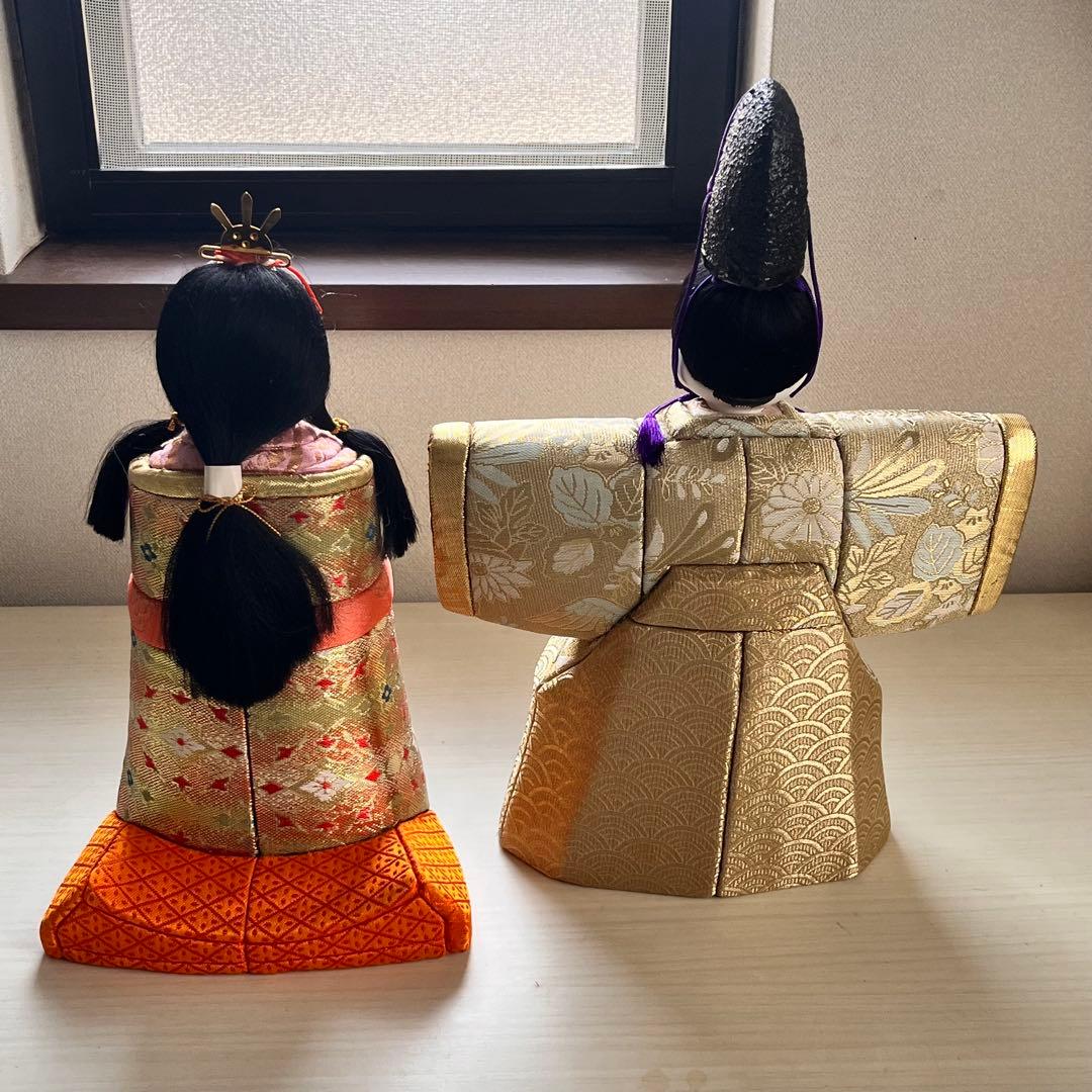 東芸芳山　きめこみ人形　木目込み雛人形　立ひな　桃山　ひな祭り　雛飾り　レトロ