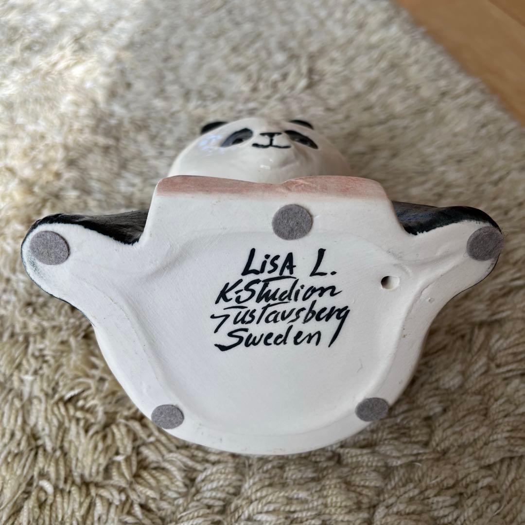 非売品　リサラーソン　パンダ　陶器　yonda? 箱有り　おまけ付き