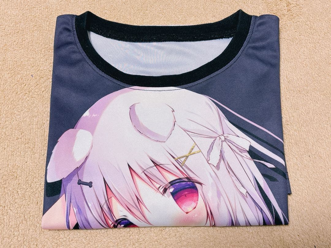 しらたまこ しらたま しろいいぬ フルグラ Tシャツ