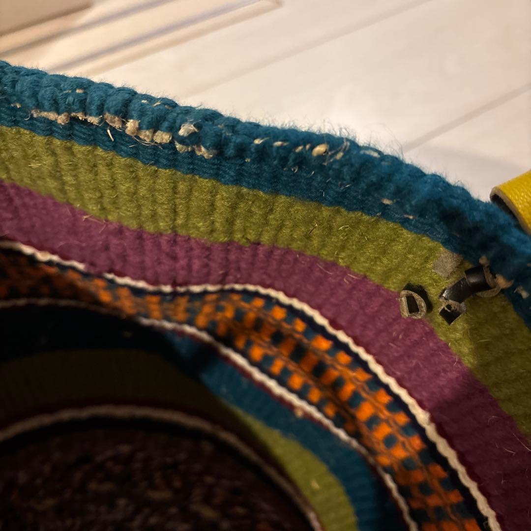 ハンドメイド　ウールバッグ