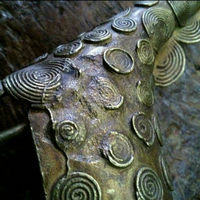 アフリカ　トーゴ共和国　新品　ハンドメイド真鍮　アニマル　キリン