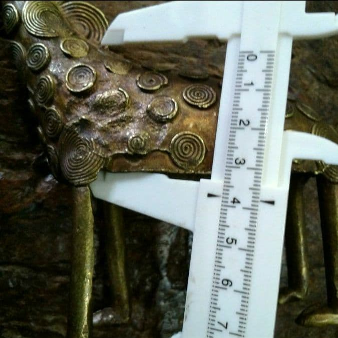 アフリカ　トーゴ共和国　新品　ハンドメイド真鍮　アニマル　キリン