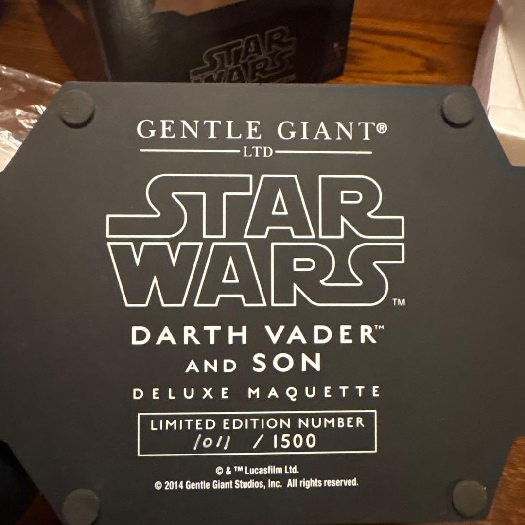 STARWARS ジェントルジャイアント ダースベイダーとルーク