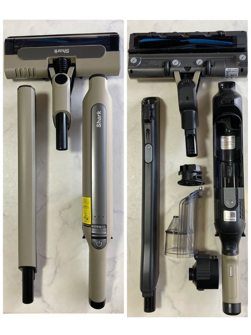 使用少・清掃済Sharkシャーク掃除機CS100J BR＋未使用ブラシセット箱有