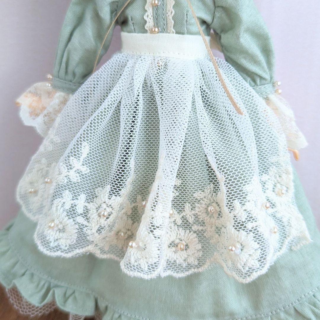 再出品No.4[ハルモニア ブルーム アウトフィット]アイスグリーンのワンピース