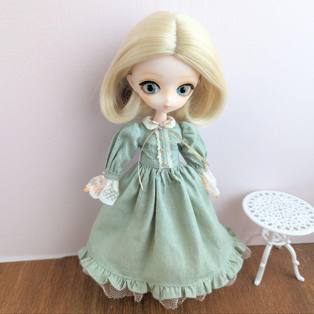 再出品No.4[ハルモニア ブルーム アウトフィット]アイスグリーンのワンピース