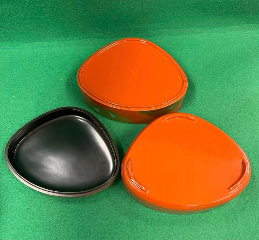 超値下げ！蛤 はまぐり 二段 重箱 お重 漆器　4個セット