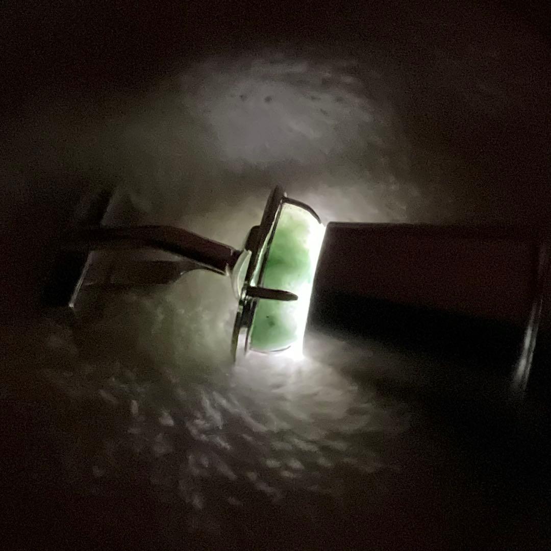 糸魚川 翡翠 ヒスイ　カフス