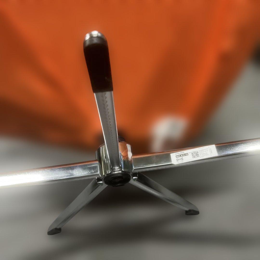 最終値下げ‼️IKEA オレンジ コーデュロイ 1人掛けソファ