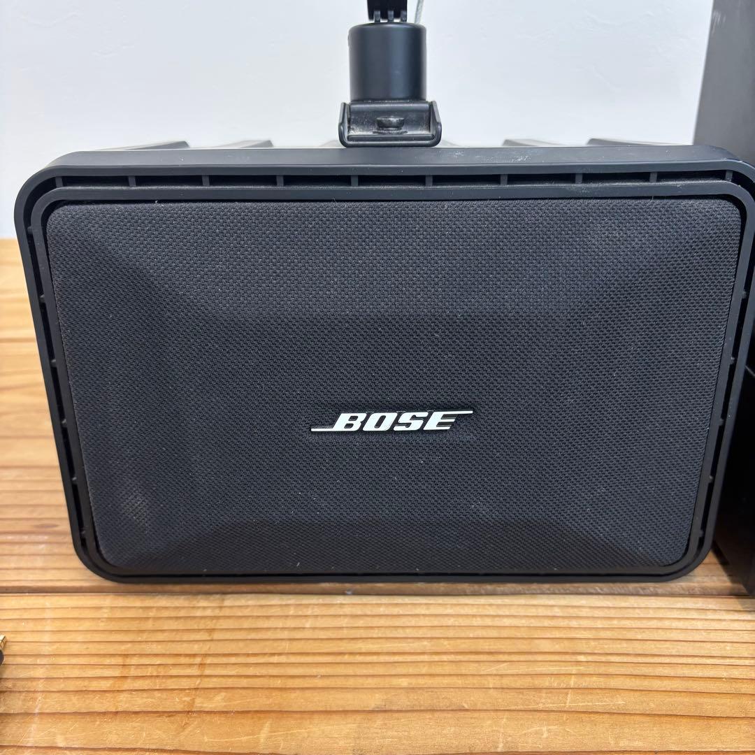 BOSE101MM ブラケット付き付き 2台 オースミ電機OU-15アンプセット