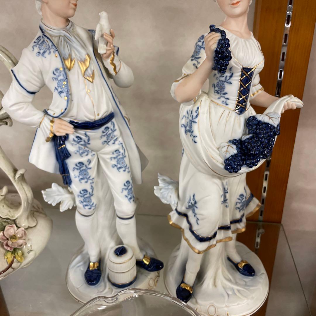 インテリア　陶製　人形　洋風