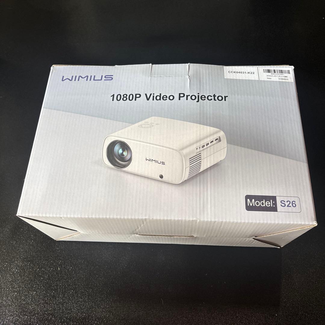 WIMIUS 1080P ビデオプロジェクター S26 本体