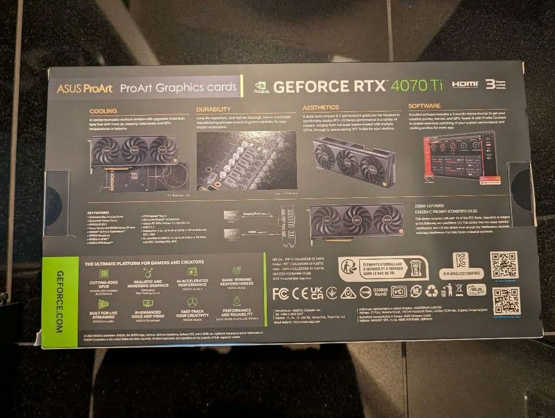 格安！ASUS RTX 4070 Ti ProArt 12GB + 外付GPU