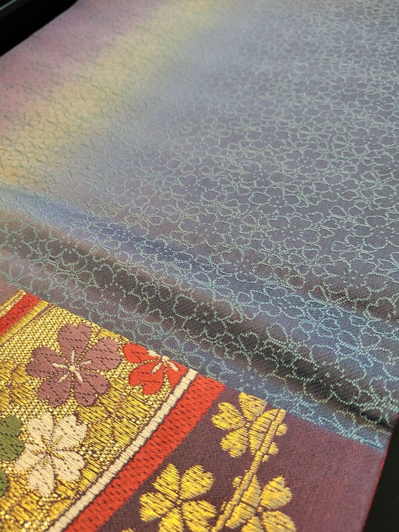 A734高級‼️ひな祭り‼️袋帯テーブルランナー2m15cm