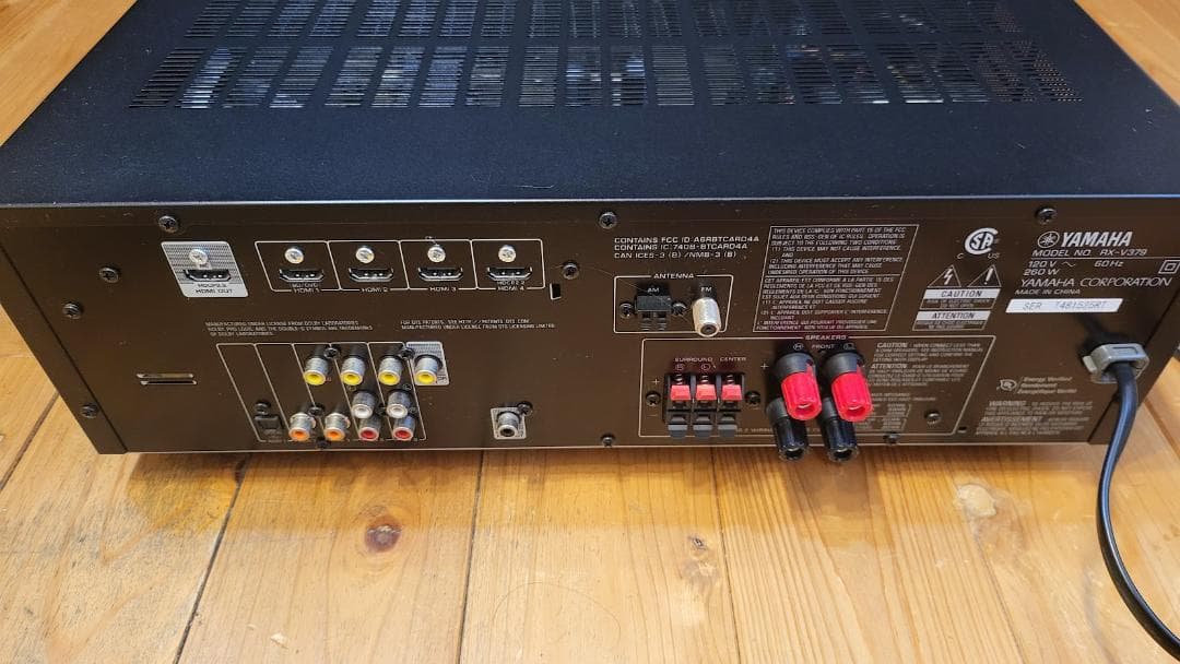 5.1ch AVアンプ　ヤマハ RX-V379　海外逆輸入品