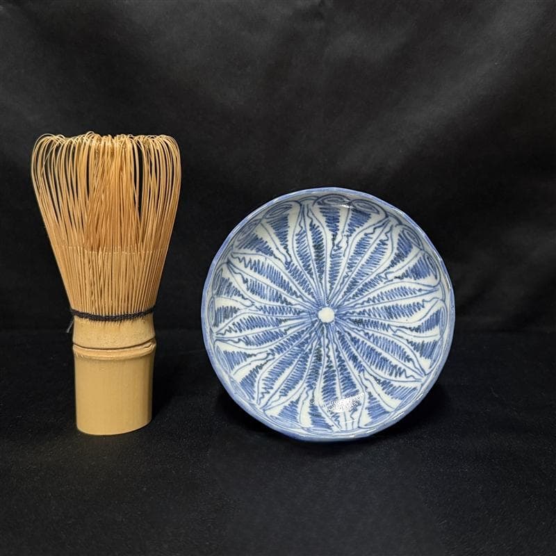 古伊万里 染付 花連文 手塩皿 ③ 5枚組 無傷 完品 江戸期 小皿 豆皿