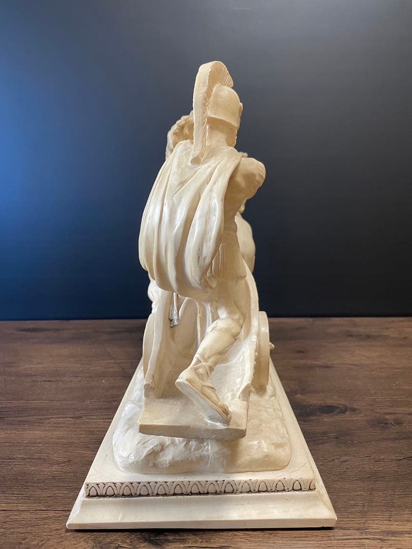 西洋美術 イタリア製A.SANTINI アンテルマ サンティーニ 彫刻 戦馬車像