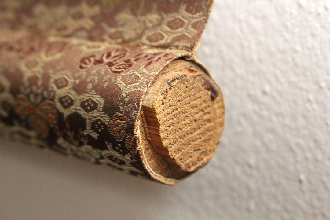 No4456 掛軸　豊田笠州(静観) 牡丹図　着色絹本　日本画　古美術　送料無料