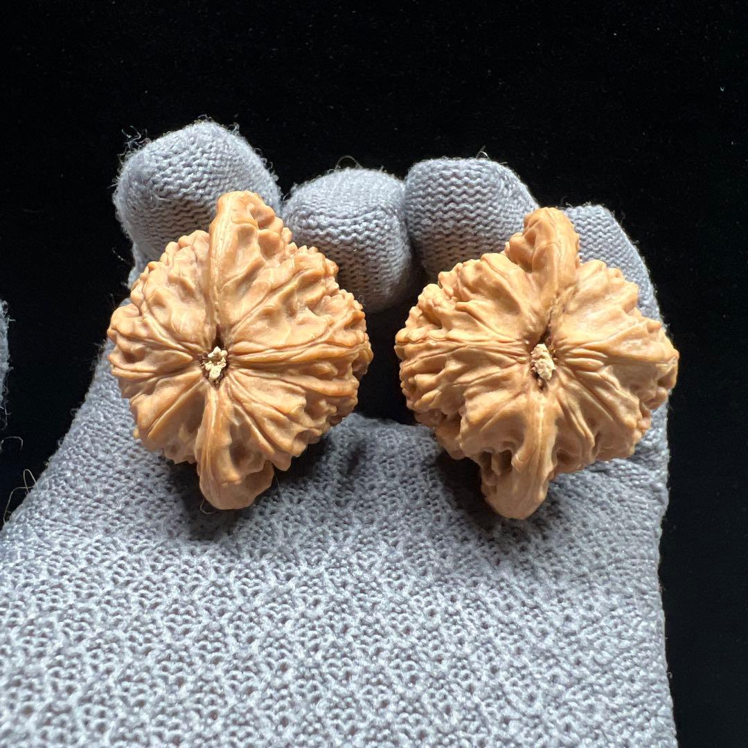 文玩堂：二扁文玩胡桃（稀少品）