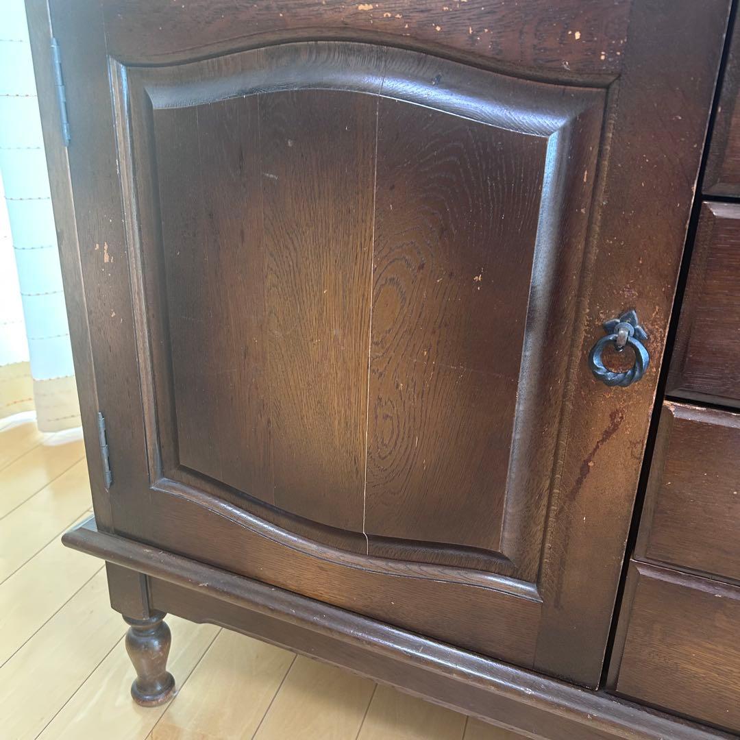 飛騨産業 キツツキ アンティーク　リビングボード　オールド　ナラ材　サイドボード