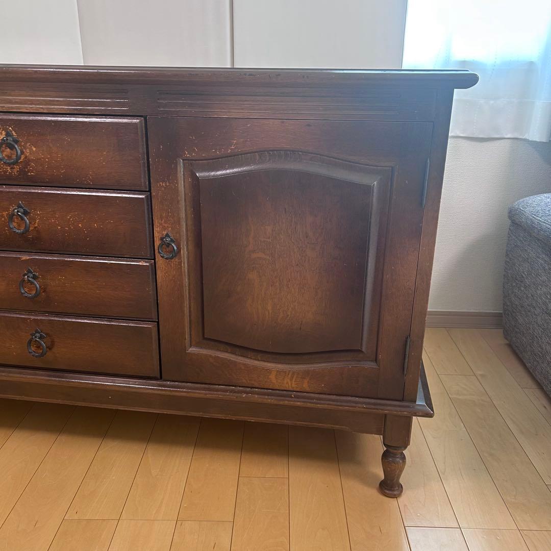 飛騨産業 キツツキ アンティーク　リビングボード　オールド　ナラ材　サイドボード