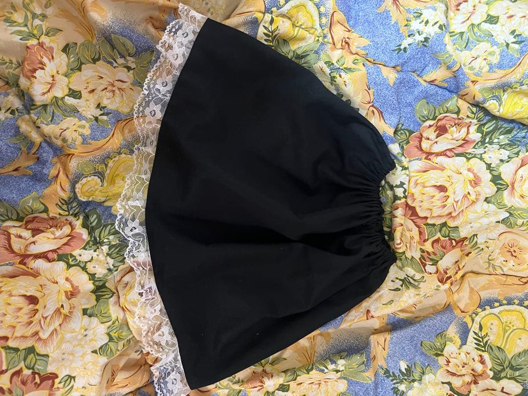 ビスクドール58センチ用ドレスお衣装白✖️黒②ジュモーブリュにも