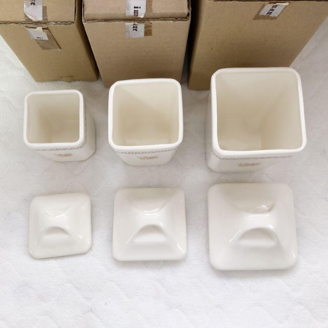 イマン  シンシア　陶器キャニスター　セット