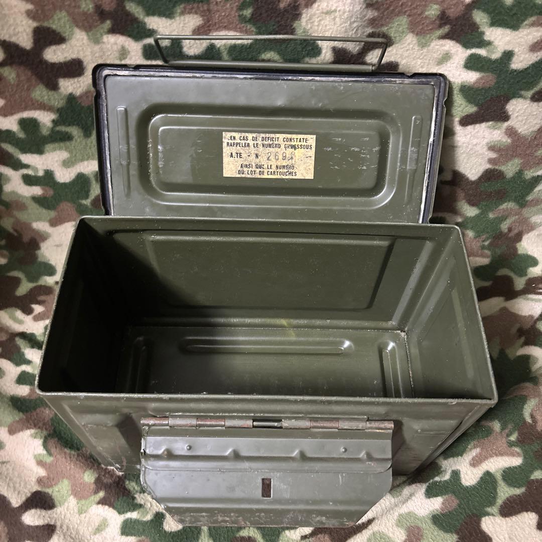 フランス軍　60s 70s CAL.50 AMMO BOX 弾薬箱　送料無料