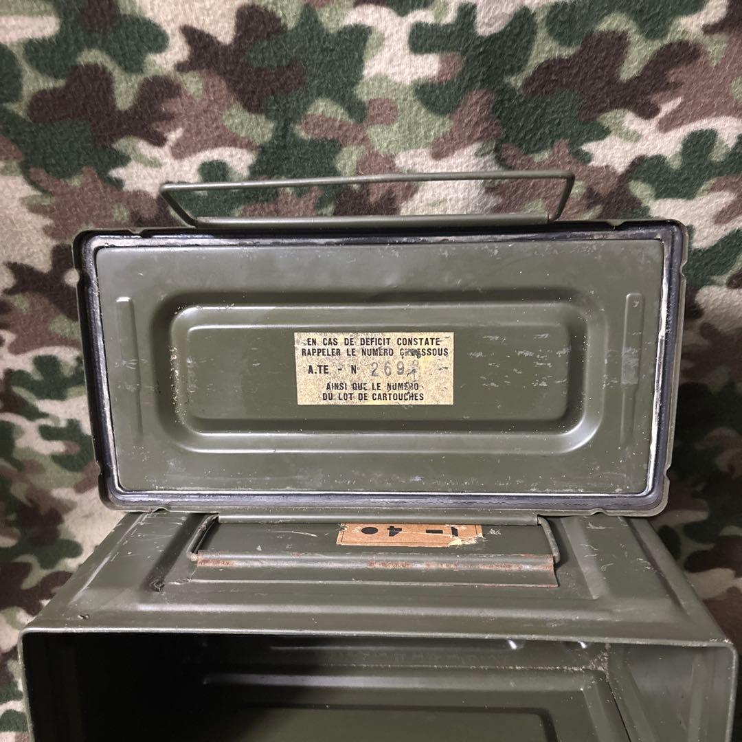 フランス軍　60s 70s CAL.50 AMMO BOX 弾薬箱　送料無料