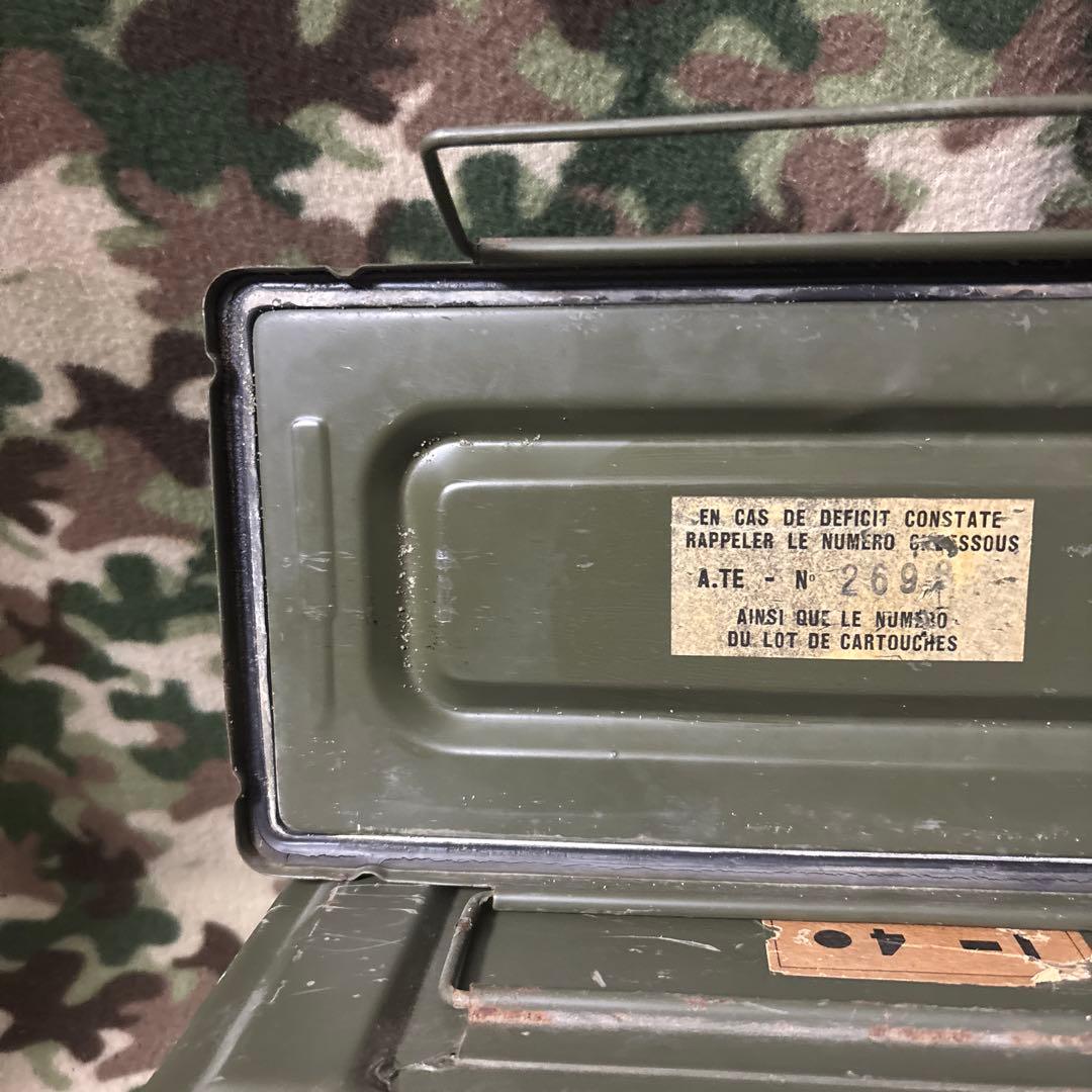 フランス軍　60s 70s CAL.50 AMMO BOX 弾薬箱　送料無料