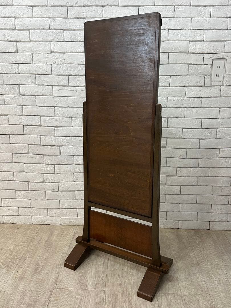 【東京都内23区配送無料】昭和レトロ　鏡　姿見　ミラー　古民家　町屋　民芸家具