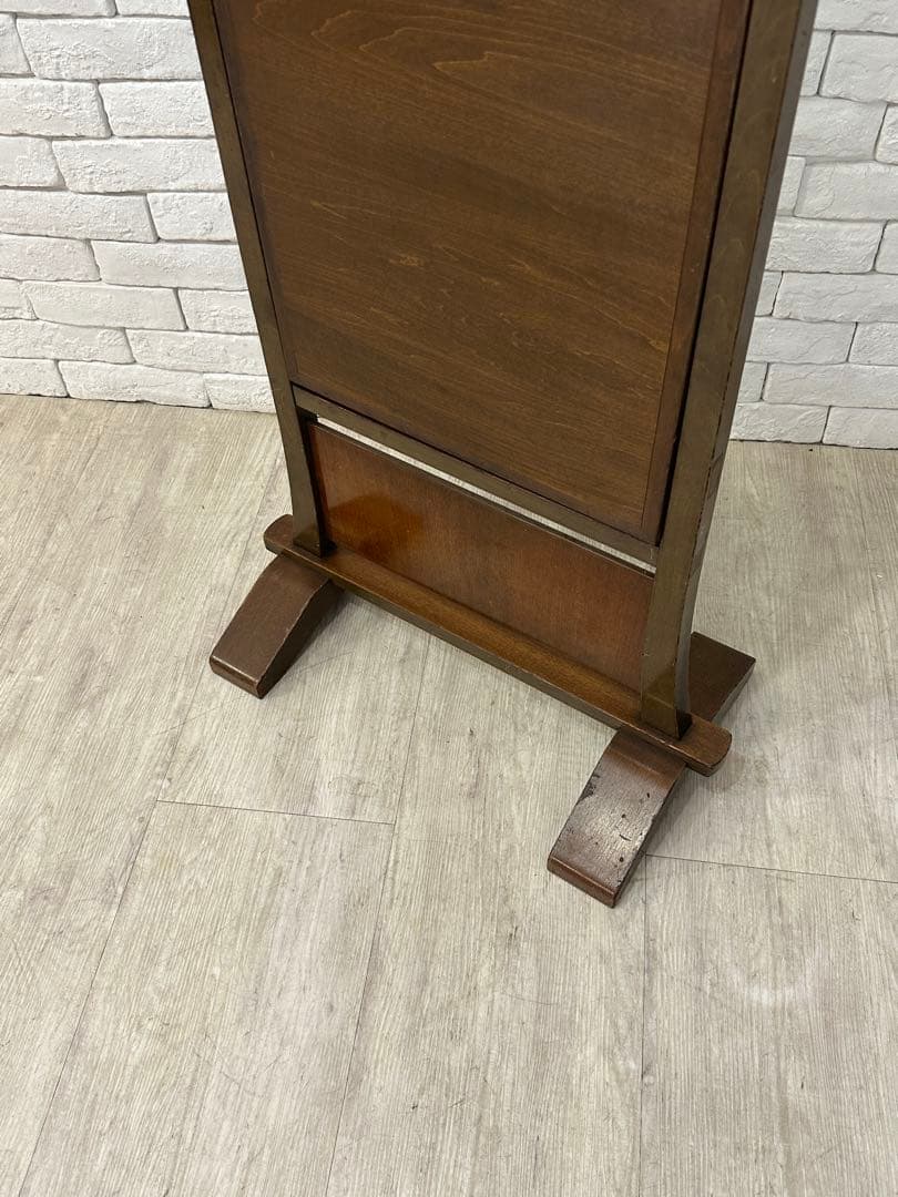 【東京都内23区配送無料】昭和レトロ　鏡　姿見　ミラー　古民家　町屋　民芸家具