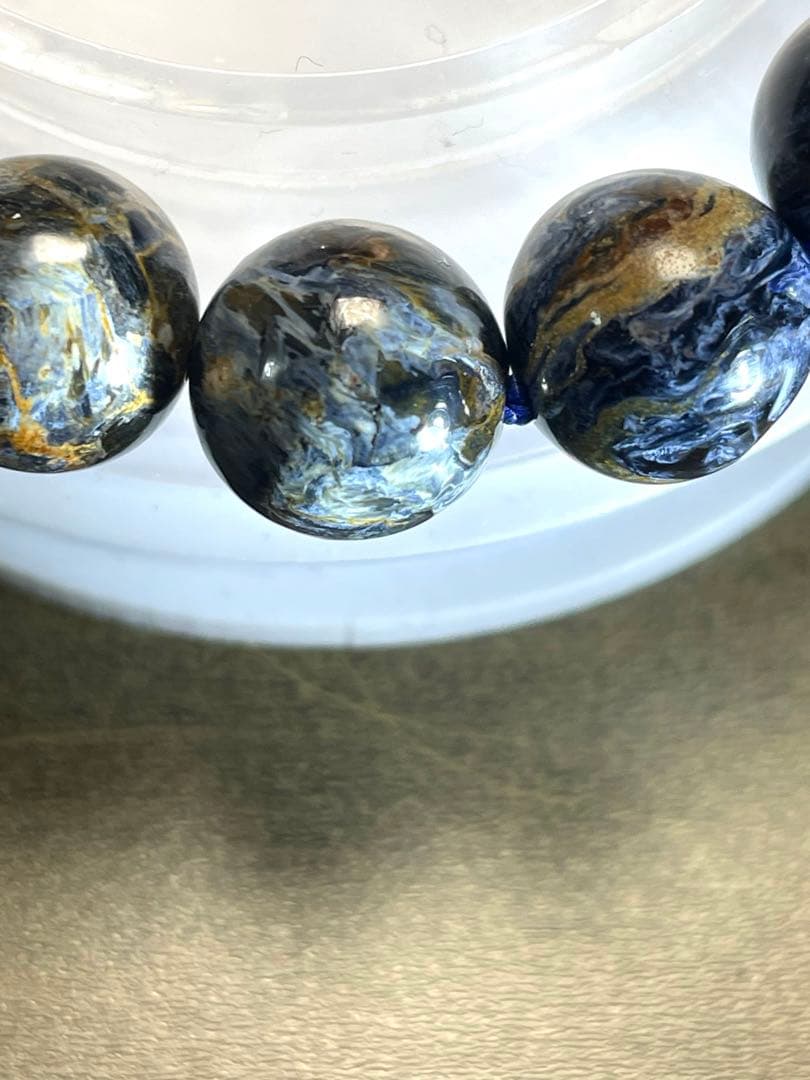 高品質【一点限り】ブルーピーターサイトブレス11.6㎜大玉（新品未使用）シラー♡