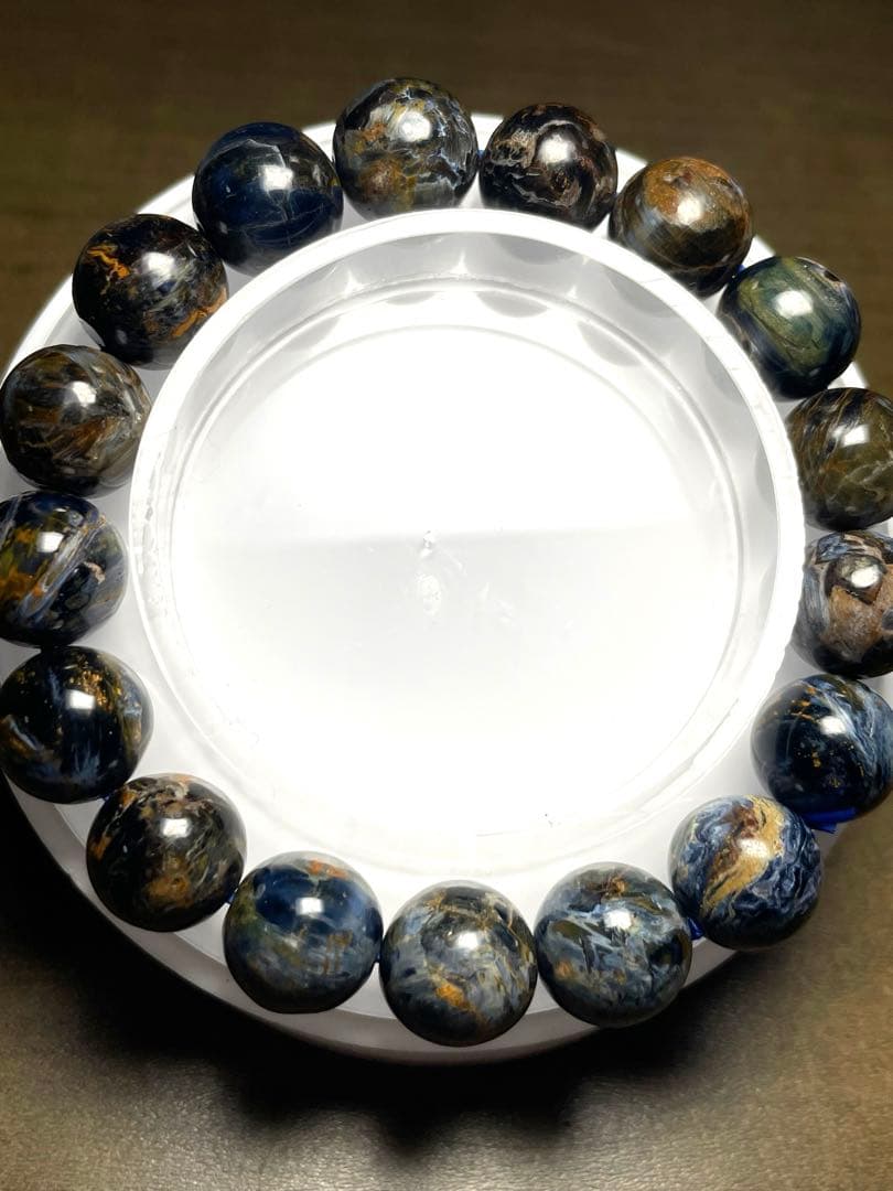 高品質【一点限り】ブルーピーターサイトブレス11.6㎜大玉（新品未使用）シラー♡