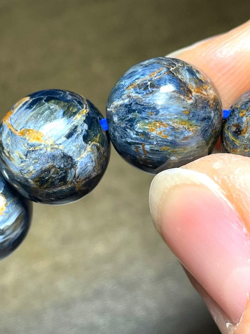 高品質【一点限り】ブルーピーターサイトブレス11.6㎜大玉（新品未使用）シラー♡