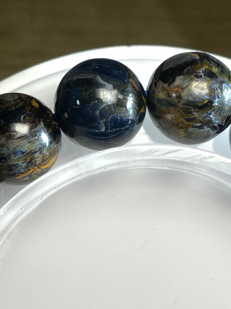 高品質【一点限り】ブルーピーターサイトブレス11.6㎜大玉（新品未使用）シラー♡