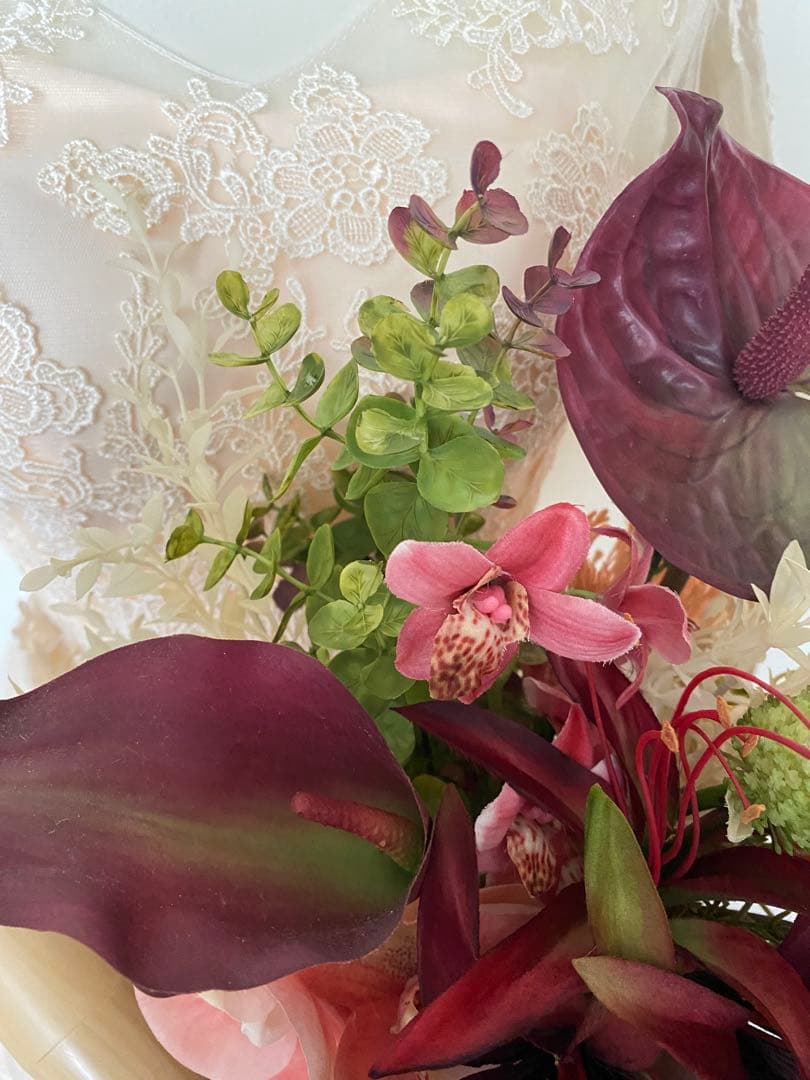 ハンドメイドアーティフィシャルウェディング　ウェディングブーケリゾート前撮り28